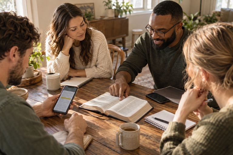 Como Estudar a Bíblia em Grupo Usando Aplicativos